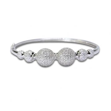 925 Silver Cubic Zirconia Bangle