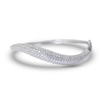 925 Silver Cubic Zirconia Bangle