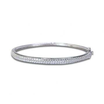 925 Silver Cubic Zirconia Bangle