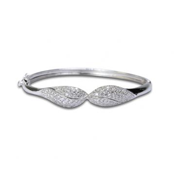 925 Silver Cubic Zirconia Bangle