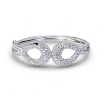 925 Silver Cubic Zirconia Bangle