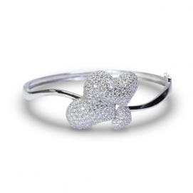 925 Silver Cubic Zirconia Bangle