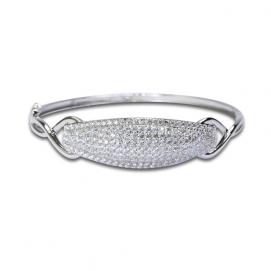 925 Silver Cubic Zirconia Bangle