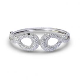 925 Silver Cubic Zirconia Bangle