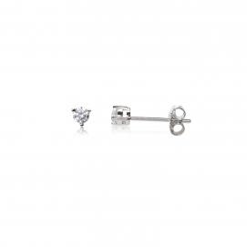 925 Silver 3.0mm Cubic Zirconia Earring