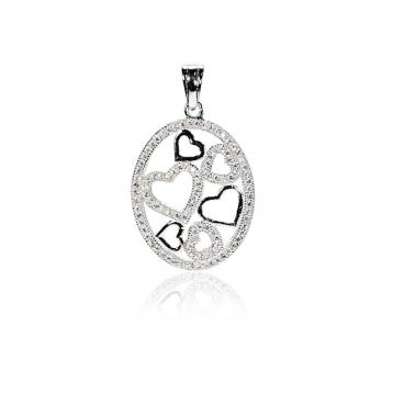 925 silver CZ pendant