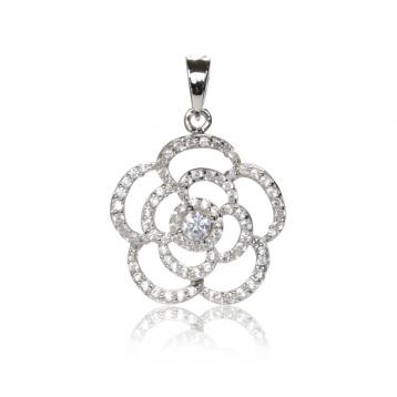 925 silver CZ pendant