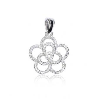 925 silver CZ pendant