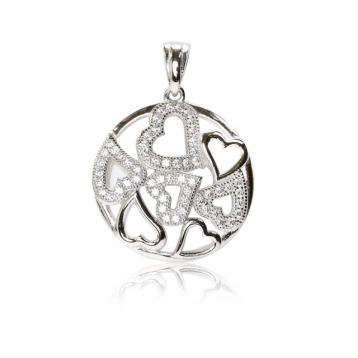 925 silver CZ pendant