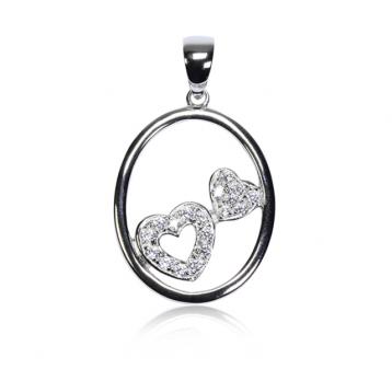 925 silver CZ pendant