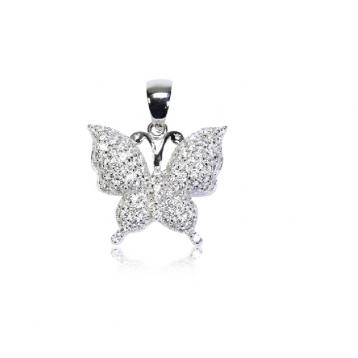 925 silver CZ pendant