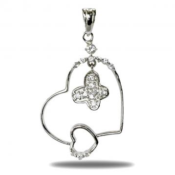 925 silver CZ pendant