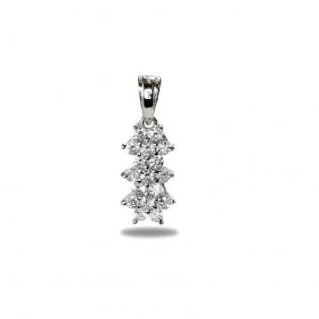 925 silver CZ pendant