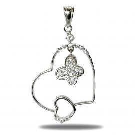 925 silver CZ pendant