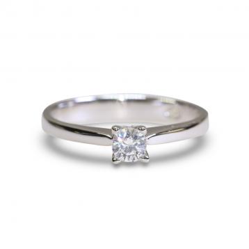 925 Silver 3.5mm Cubic Zirconia Ring