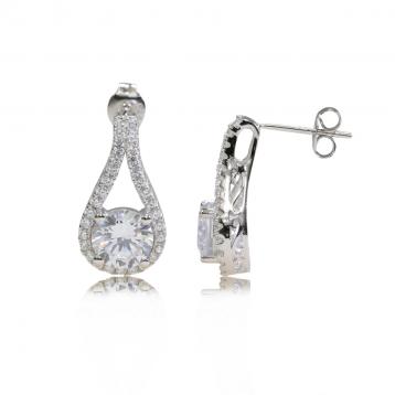 925 Silver Cubic Zirconia Earring