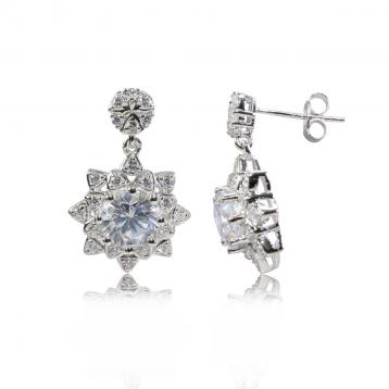 925 Silver Cubic Zirconia Earring