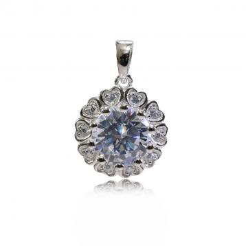 925 silver CZ pendant