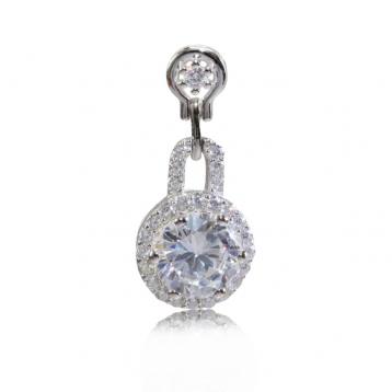 925 silver CZ pendant