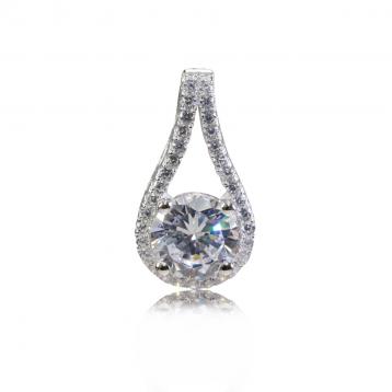 925 silver CZ pendant