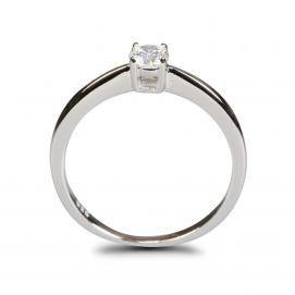 925 Silver 4.0mm Cubic Zirconia Ring