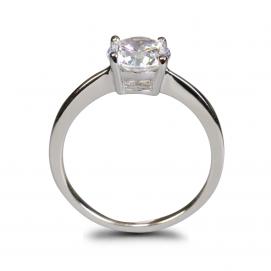 925 Silver 7.5mm Cubic Zirconia Ring