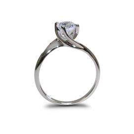 925 Silver 5.5mm Cubic Zirconia Ring