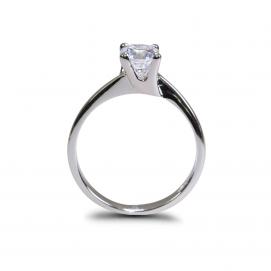 925 Silver 5.5mm Cubic Zirconia Ring