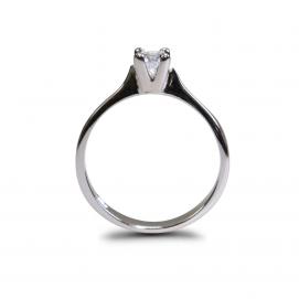 925 Silver 4.0mm Cubic Zirconia Ring