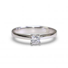 925 Silver 3.5mm Cubic Zirconia Ring