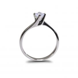 925 Silver 4.0mm Cubic Zirconia Ring