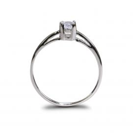 925 Silver 4.0mm Cubic Zirconia Ring