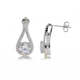925 Silver Cubic Zirconia Earring