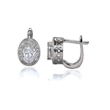 925 Silver Cubic Zirconia Earring