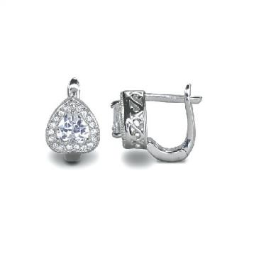 925 Silver Cubic Zirconia Earring