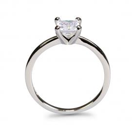 925 Silver 5*5mm  Princess Brilliant Cubic Zirconia Ring