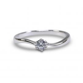 925 Silver 3.0mm Cubic Zirconia Ring