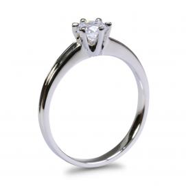 925 Silver 4.50mm Cubic Zirconia Ring