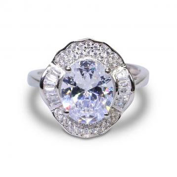 925 Silver Cubic Zirconia Ring