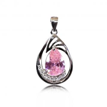 925 Silver Created Colour Stone Pendant