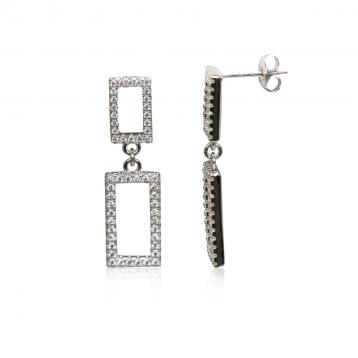 925 Silver Cubic Zirconia Earring