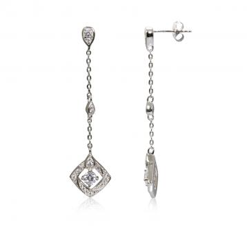 925 Silver Cubic Zirconia Earring