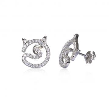 925 Silver Cubic Zirconia Earring