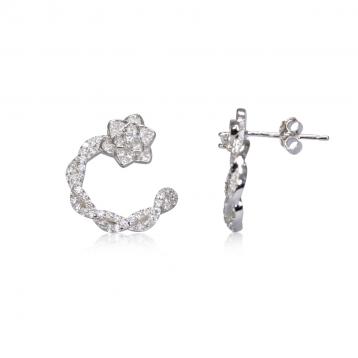 925 Silver Cubic Zirconia Earring