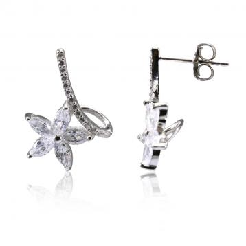 925 Silver Cubic Zirconia Earrings