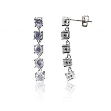 925 Silver Cubic Zirconia Earrings