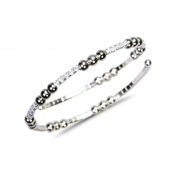 925 Silver Cubic Zirconia Bangle