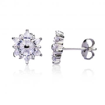 925 Silver Cubic Zirconia Earrings