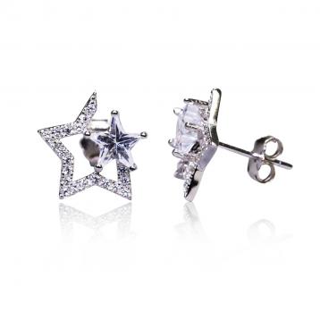 925 Silver Cubic Zirconia Earrings