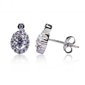 925 Silver Cubic Zirconia Earrings